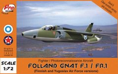 Pro Resin R72-040 Folland Gnat F.1/FR.1 Fighter/Photoreconnaissance Aircraft 1/72