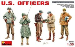 1/35 Американські офіцери Другої світової, 5 фігур, збірні пластикові (MiniArt 35161)