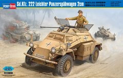 1/35 Sd.Kfz.222 германский легкий бронеавтомобиль с 2-см пушкой (HobbyBoss 82442) сборная модель