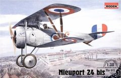 1/32 Nieuport 24 bis самолет Первой мировой (Roden 611) сборная модель
