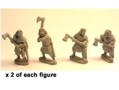 Темные века (Dark Ages) - Irish Noble warriors with 2 handed axes (8) - Crusader Miniatures NS-CM-DAI007