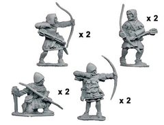 Средневековье (Medieval World) - Hundred Years War Longbowmen (8) - Crusader Miniatures NS-CM-MEH002