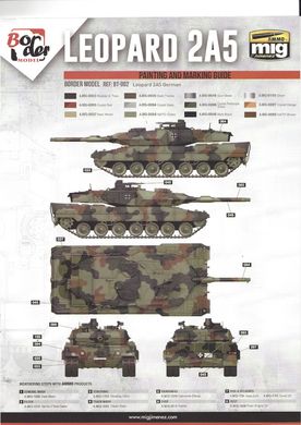 1/35 Leopard 2 A5/A6 германский основной боевой танк (Border Model BT-002), сборная модель