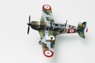 1/72 MS.406 #795 (L-824) GC III/6. 6 Escadrille, готовая модель (EasyModel 36327)