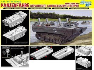 1/35 Landwasserschlepper прототип №1, германский транспортер-амфибия, серия Smart Kit (Dragon 6625) сборная модель
