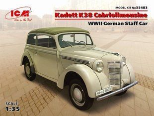 1/35 Opel Kadett K38 Cabriolimousine германский штабной автомобиль (ICM 35483), сборная модель