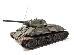 1/35 Танк Т-34/76Е з додатковим бронюванням, готова модель, авторська робота
