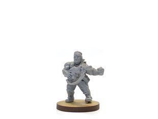 Catachan Jungle Fighter with Lasgun and Grenade, миниатюра Warhammer 40.000, пластиковая (Games Workshop)