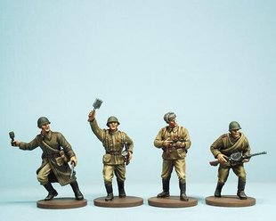 50 мм (1:35) Russian Infantry, 1st Assault Division (4 фигуры)