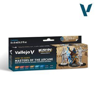 Набір фарб "Wizkids: Masters of the Arcane", 8 фарб по 8 мл, акрилові (Vallejo 80257 Paint Set)