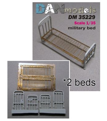 1/35 Кровать армейская, 2 штуки, смола + металл (DANmodels DM 35229)