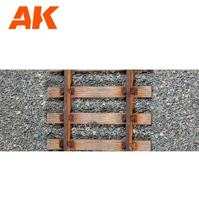 Гравий для диорам и подставок, Diorama Series, 100 мл (AK Interactive AK8072 Railroad Ballast)