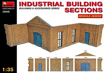 1/35 Сегменти промислової будівлі (MiniArt 35546), збірна модель