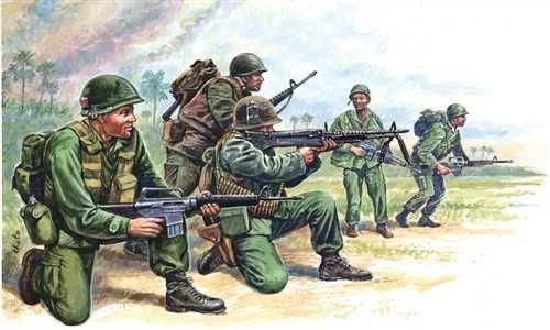 Italeri 6078 American Special Forces. Vietnam War 1/72 50 figures