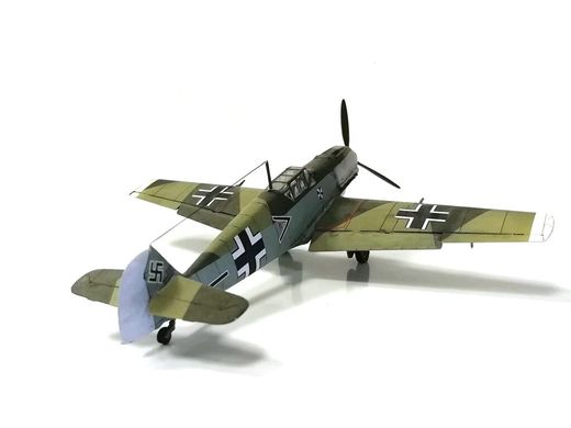 1/72 Истребитель Messerschmitt Bf-109E-4, готовая модель (авторская работа)
