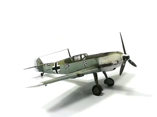 1/72 Винищувач Messerschmitt Bf-109E-4, готова модель (авторська робота)