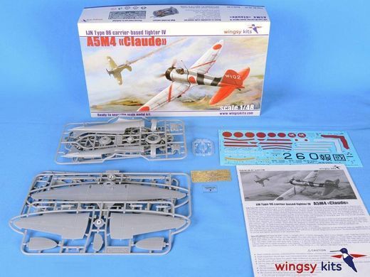 1/48 IJN Type 96 A5M4 &ldquo;Claude&rdquo; японский истребитель (Wingsy Kits D5-02) сборная модель