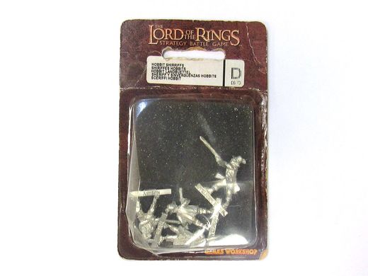 Hobbit Shirriffs, 4 миниатюры Lord of the Rings (Games Workshop 06-73), сборные металлические