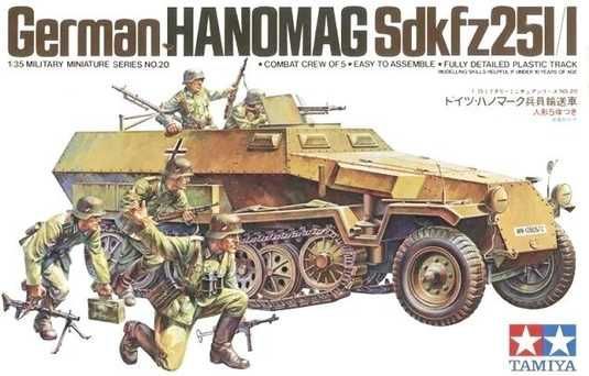 Tamiya 35020 German Hanomag Sd.Kfz.251/1 with figures 1/35 Сборная