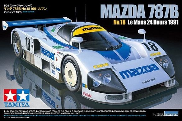 1/24 Автомобиль Mazda 787B №18 1991 года (Tamiya 24326)