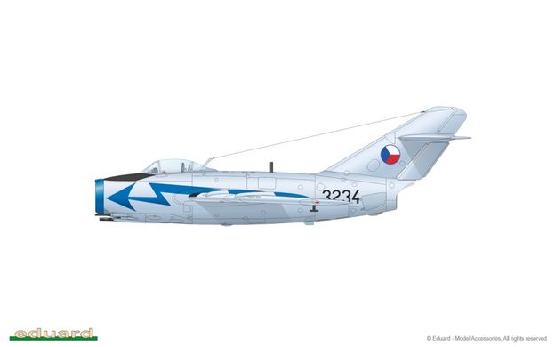 1/72 МиГ-15бис советский истребитель, серия ProfiPACK (Eduard 7059), сборная модель