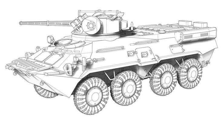 1/72 БТР-3Е1 украинский бронетранспортер (ACE 72175), сборная модель