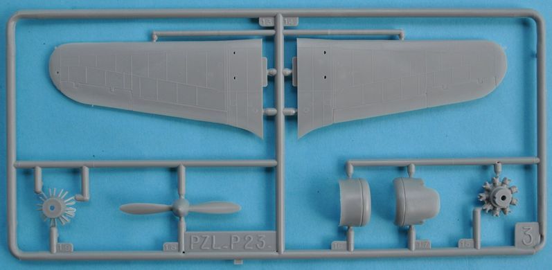 1/72 PZL P-23A/B Karas польский истребитель (Heller 80247), сборная модель