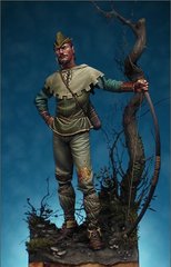 54mm Робін Гуд, Шервудський ліс, колекційна мініатюра, олов'яна збірна нефарбована (Latorre Models 54-12)