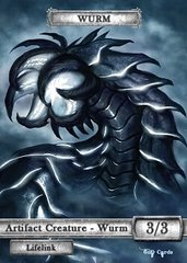 Wurm Artifact Lifelink #2 Token Magic: the Gathering (Токен) GnD Cards