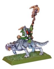 DragonRune Miniatures - Goblin Shaman on Wolf - DRGNRN-DR-403