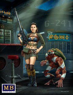 75mm "Back off" At the Edge of Universe. Strange Company's Adventures. Episode I.The First Meeting (Master Box 24035) пластик