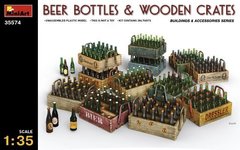 1/35 Пляшки пива та дерев'яні ящики (MiniArt 35574), збірні пластикові
