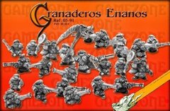 Гномы (Dwarfs) - Dwarf Grenadiers BOX - GameZone Miniatures GMZN-05-91