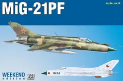1/72 Самолет МиГ-21ПФ советский перехватчик, серия Weekend Edition (Eduard 7455), сборная модель