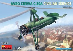 1/35 Avro Cierva C.30A автожир гражданского назначения (MiniArt 41006), сборная модель