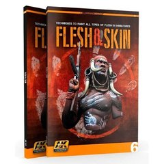 Книга "Flesh and Skin. Techniques to paint all types of flesh in miniatures" ("Плоть и кожа. Руководство по покраски всех видов кожи на миниатюрах"), на английском языке