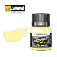 Світлий жовтий, фарба для техніки сухого пензля, акрил, 40 мл (Ammo by Mig A.MIG-0640 Ice Yellow DIO Drybrush Paint)