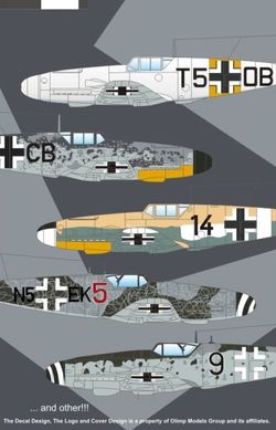 1/72 Декаль для Messerschmitt Bf-109 разведывательных модификаций (Authentic Decals 7239)