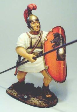 54 мм Римський легіонер зі списом, II століття до н. е. (Legio I Italica)