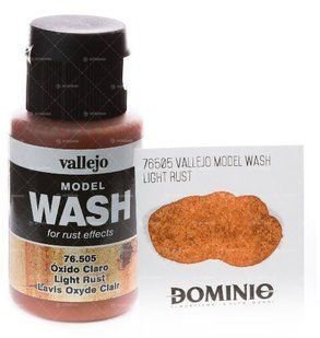 Model Wash LIGHT RUST (Vallejo 76505) Смывка акриловая, 35 мл