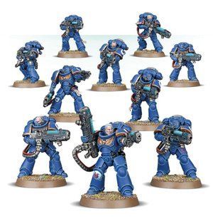 Space Marines Primaris Hellblasters, 10 фігур (Games Workshop 48-76), збірні пластикові