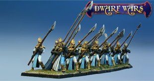 Dwarf Wars - Command - Good Elf Pike Regiment - West Wind Miniatures WWP-DW-101-C