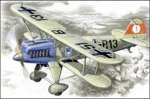 1/72 Heinkel Не-51А-1 німецький винищувач-біплан (ICM 72193), збірна модель