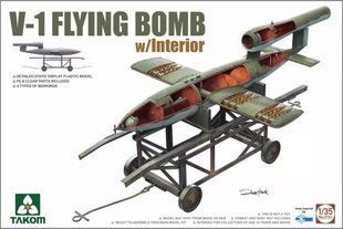 1/35 Ракета Фау-1&nbsp;V-1 Flying Bomb з транспортувальним візком, модель з інтер'єром (Takom 2151), збірна модель