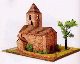 1/87 Sta. Maria del Coll, сборная керамическая модель (Domus Kits 40098)