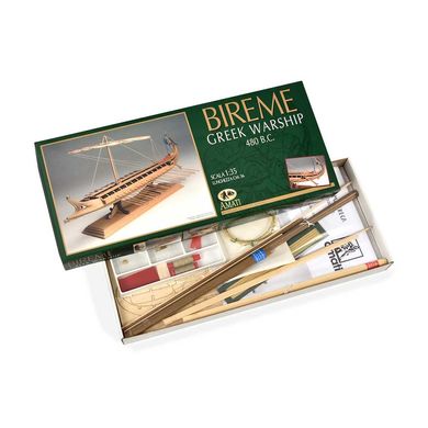 1/35 Греческая бирема (Amati Modellismo 1404 Bireme Greca), сборная деревянная модель