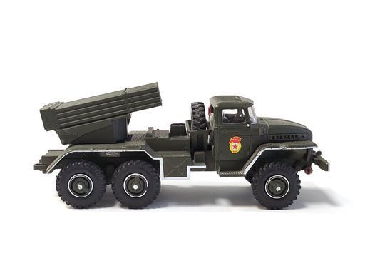 1/72 РСЗВ БМ-21 Град, серія "Русские танки" від DeAgostini, готова модель (без журналу та упаковки)