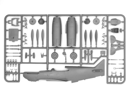 1/48 ЛаГГ-3 серия 7-11 советский истребитель (ICM 48093), сборная модель