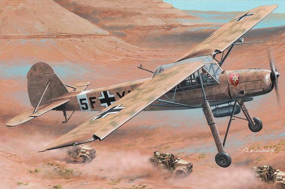 1/35 Fieseler Fi-156C-3/Trop Storch германский розведывательно-дозорный самолет (Hobbyboss 80181), сборная модель