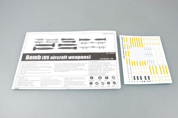 1/32 Набор авиационного подвесного вооружения США, бомбы и пилоны (Trumpeter 03307), сборные пластиковые